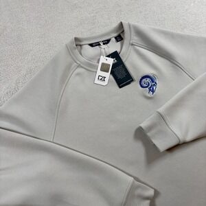 Los Angeles Rams Sweatshirt Mens Medium Gray Cutter & Buck Football NFL Roam Eco
